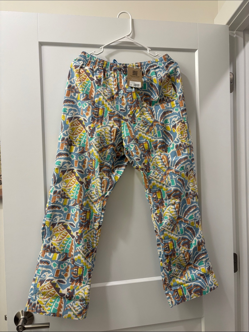 Women’s Patagonia Funhoggers Pants: Lago Blue Size Medium